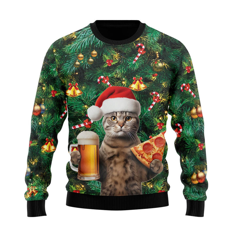 Pizza cat christmas jumper best sale