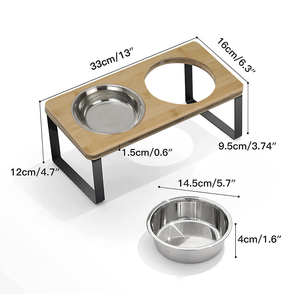 Elevated Double Cat Feeder - FREE DELIVERY