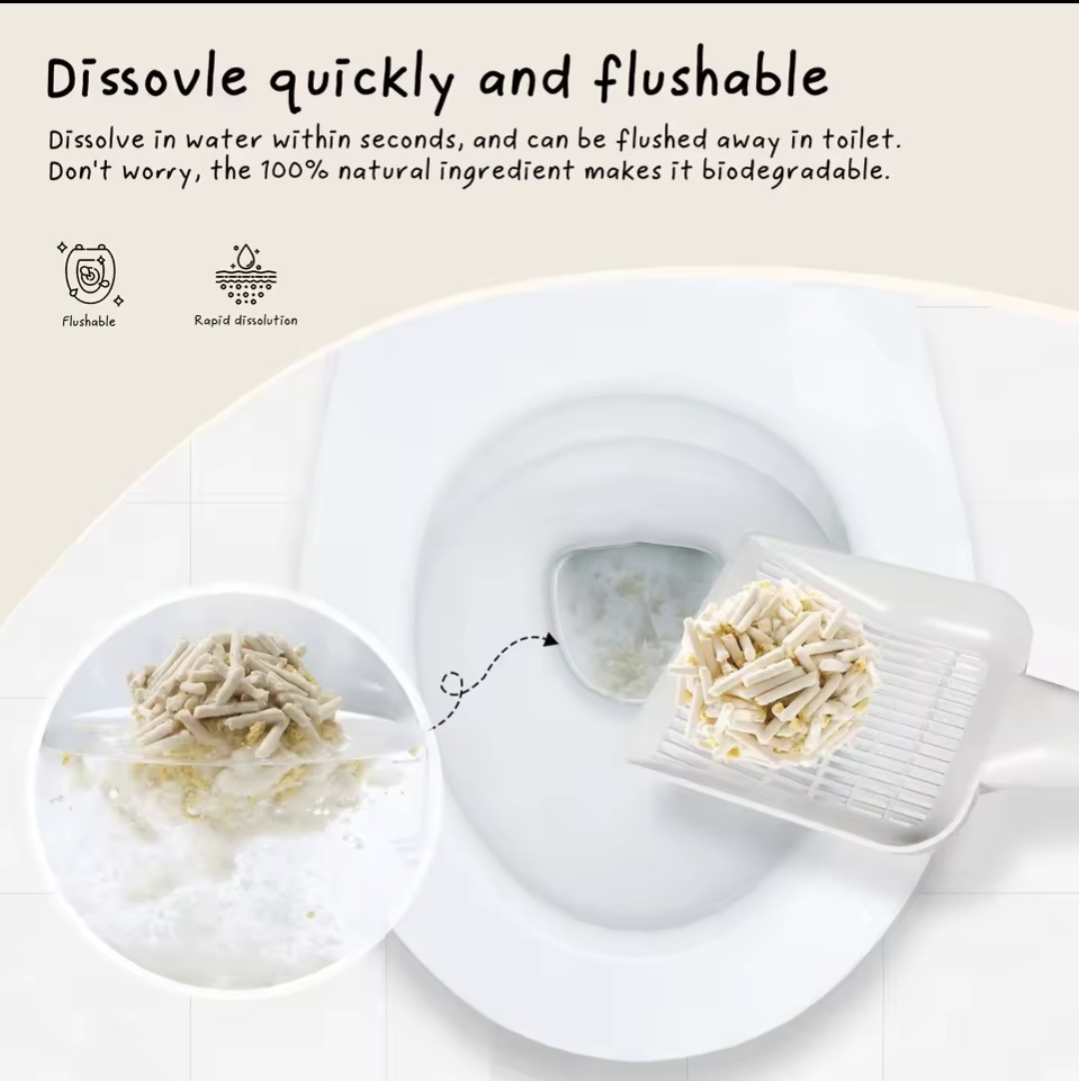 Coco Cat Plant-Based Tofu Cat Litter β Natural Pea Fiber & Millet Blend, Fast Clumping, Odor Control