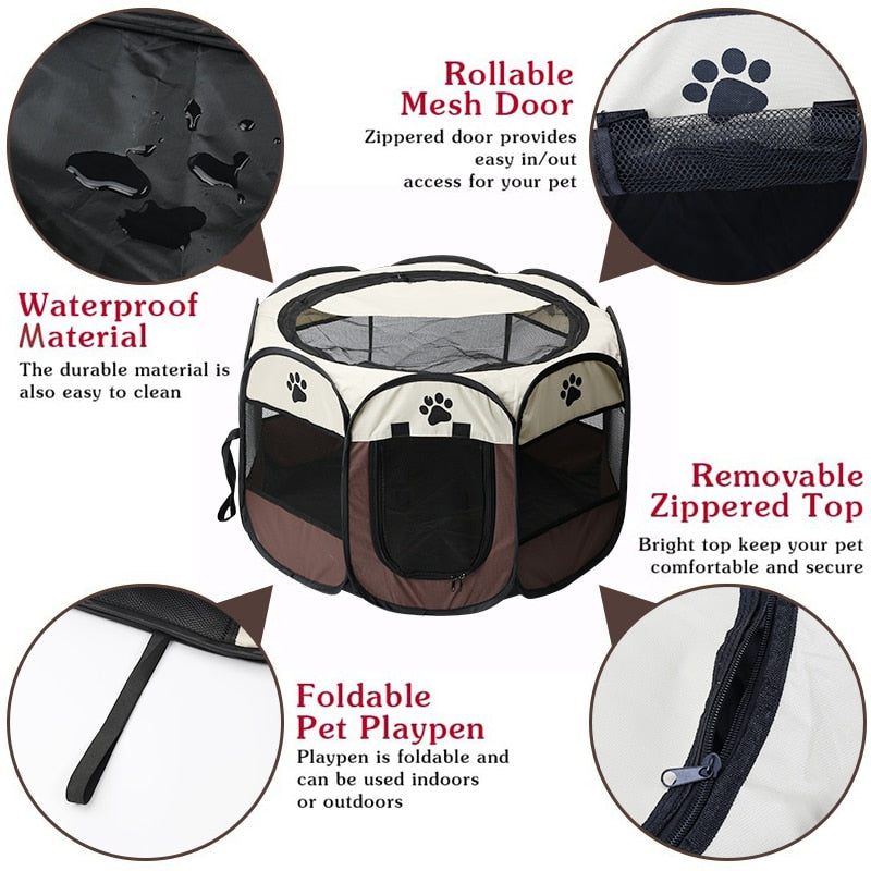 Portable Pet Folding Tent for Kittens
