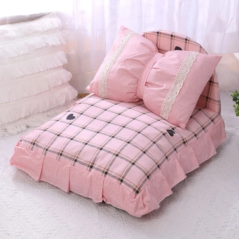 Cat Bed Mattress with Princess Pillow