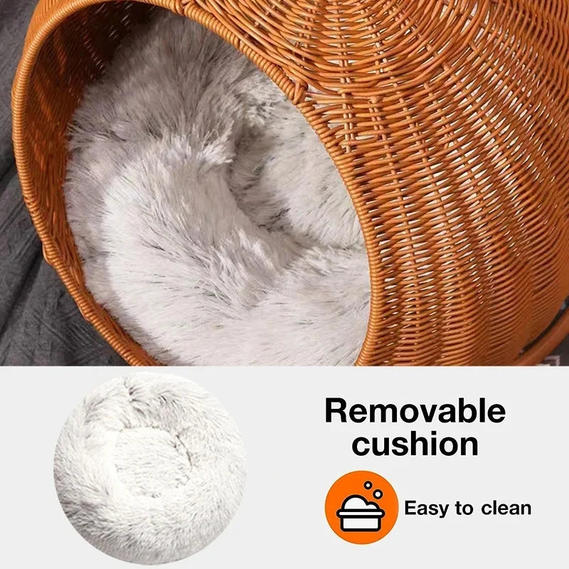 Hand Woven Cat Bed Swinging Basket