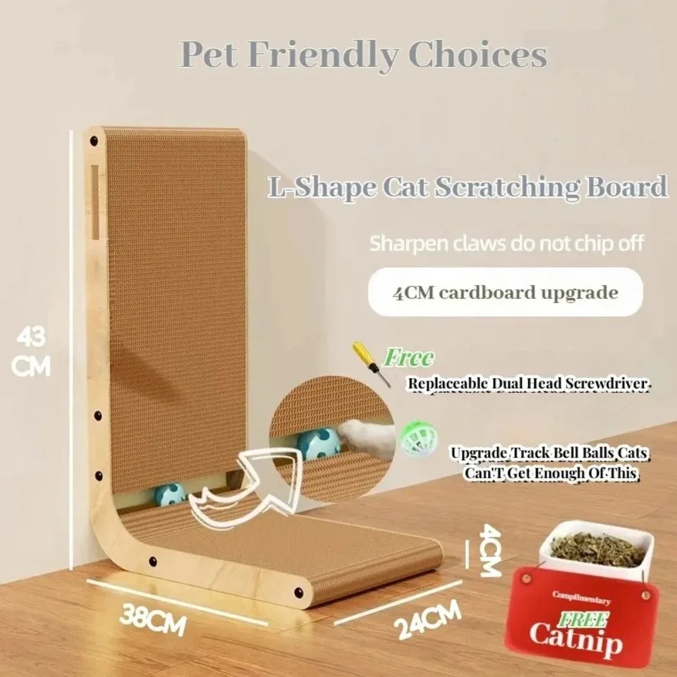 L Shaped Cat Scratcher Furniture Protector