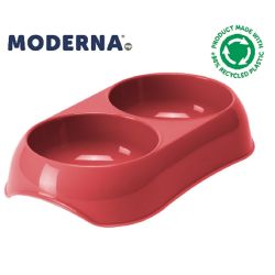 Gusto Twin Bowl Spicy Coral