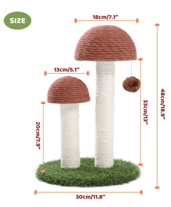 Mushroom Styling Cat Tree - Free Delivery!