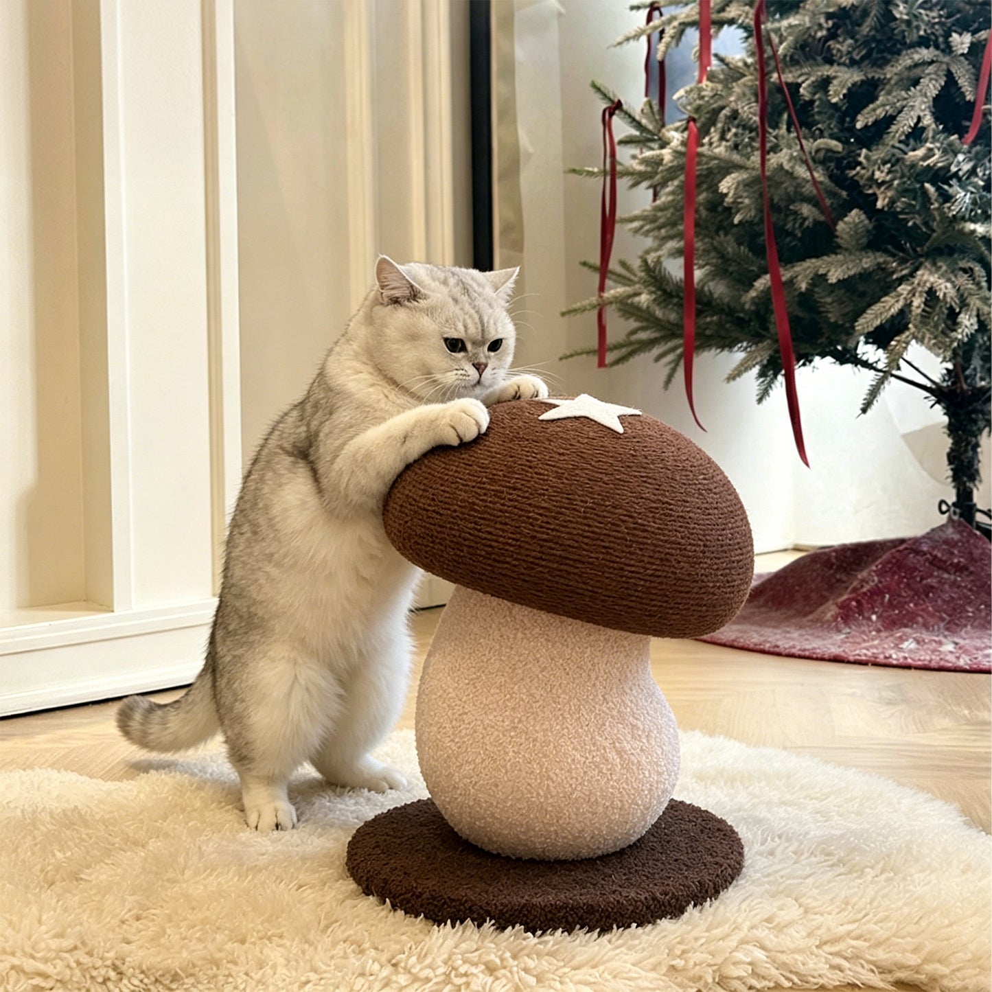 Mushroom‑Shaped Sisal Rope Cat Scratcher & Climber – Exclusive to The Cat Life