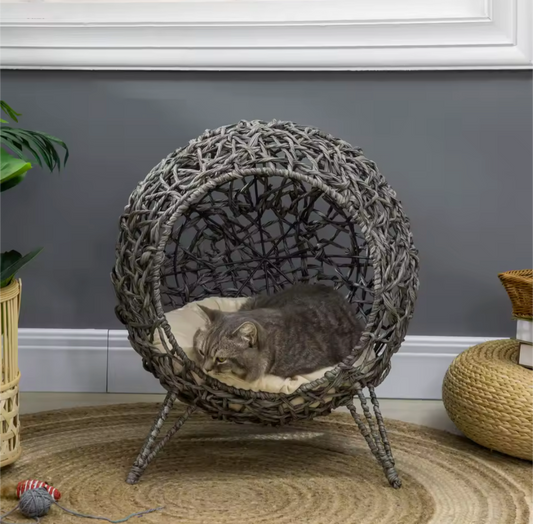The Cat Life Rattan Cat Bed