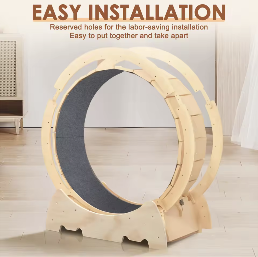 The Cat Life Solid Wooden Cat Exercise Wheel