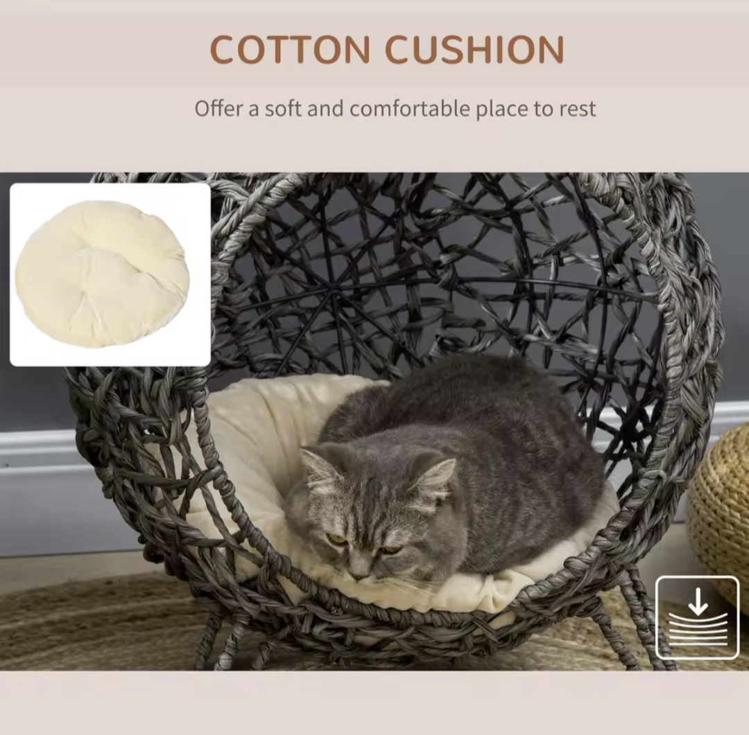 The Cat Life Rattan Cat Bed