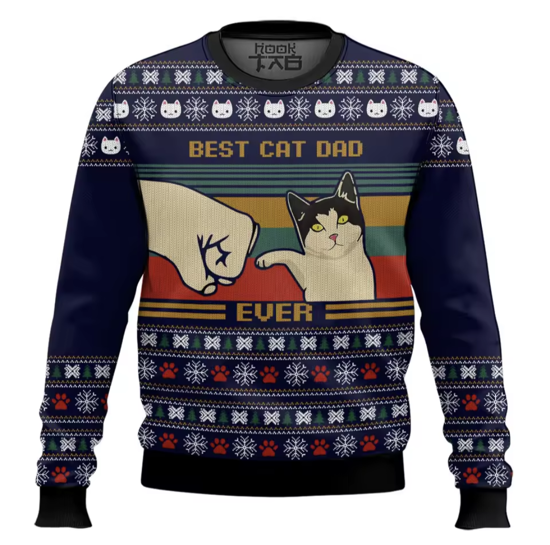 Cat Christmas Jumpers – in Multiple Styles & Sizes – Funny, Cute & Cozy!
