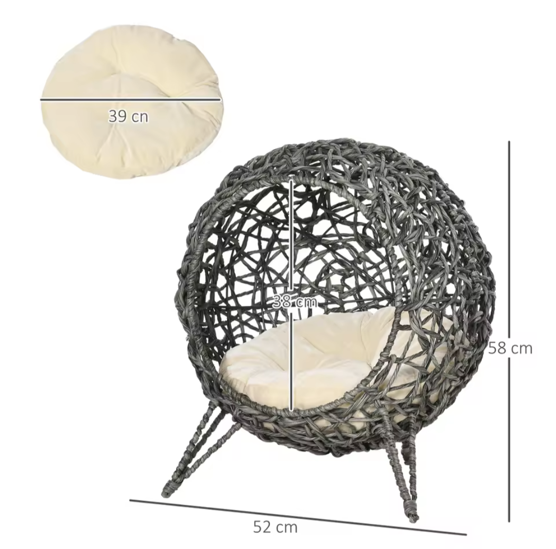 The Cat Life Rattan Cat Bed