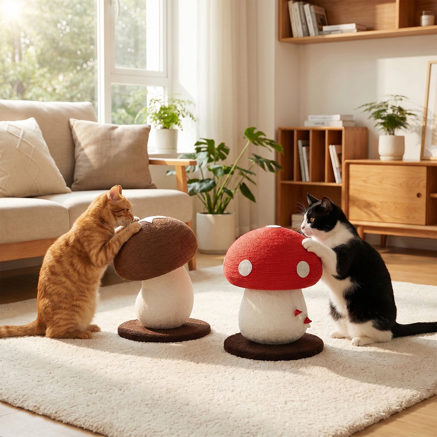 Mushroom‑Shaped Sisal Rope Cat Scratcher & Climber – Exclusive to The Cat Life