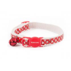 Ancol Cat Collar Heart Reflective Red