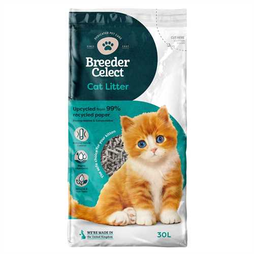 Breeder Celect Paper Pellet Cat Litter 30 Litre