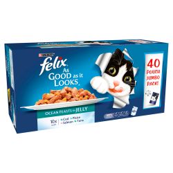 Felix Pouch As Good As It Looks Ocean Feasts in Jelly 40 pack