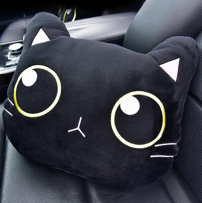 Cute Cat Car Pillows and Seatbelt Covers