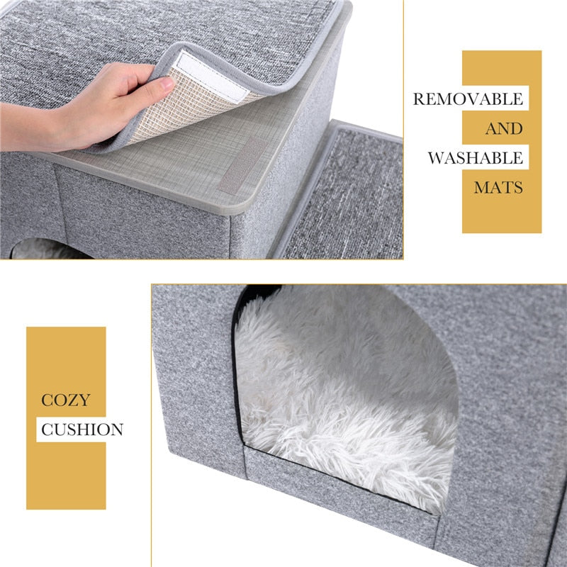 Deluxe Cat House Stair Beds