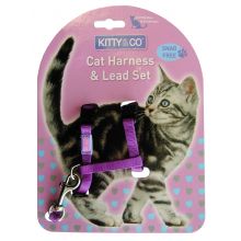 Hemm & Boo Snagfree Cat Harness Purple