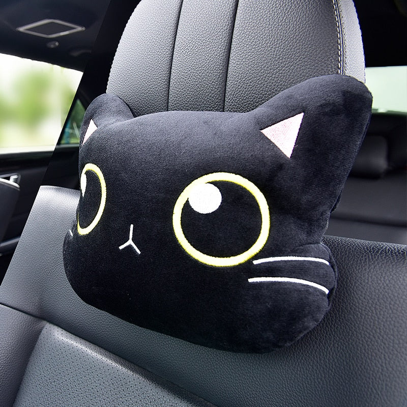 Cute Cat Car Pillows and Seatbelt Covers