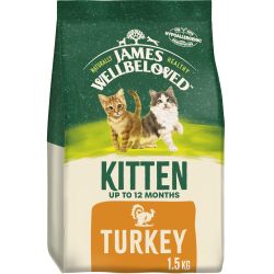 JAMES WELLBELOVED Kitten Turkey & Rice 1.5kg