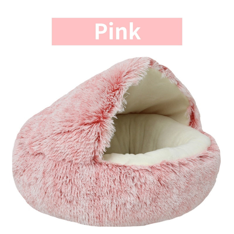 Plush Cat Bed Round Cat Cushion House