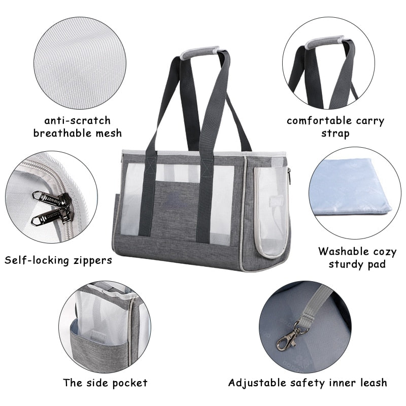 YOKEE Cat Carrier Bag Breathable Transporter