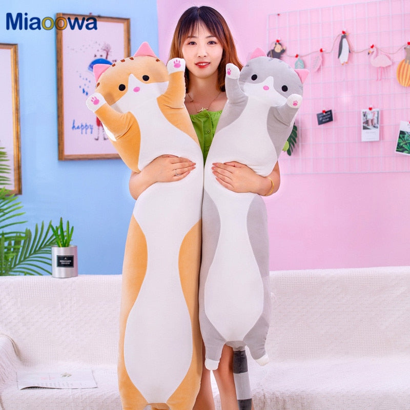 Cute Soft Long Cat Plush Pillow