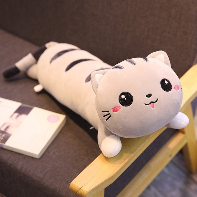 Cute Soft Long Cat Plush Pillow