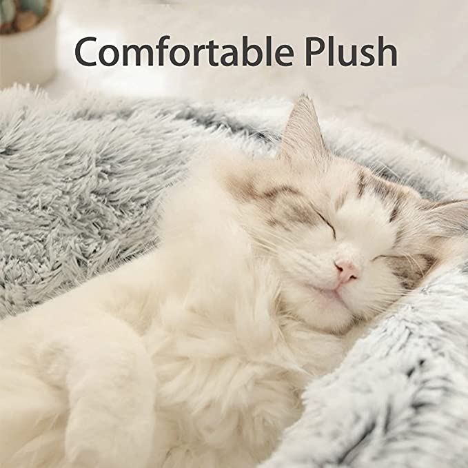 Plush Cat Bed Round Cat Cushion House