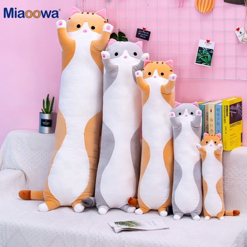 Cute Soft Long Cat Plush Pillow