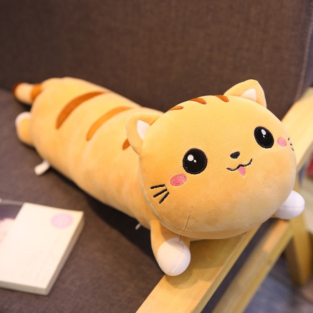 Cute Soft Long Cat Plush Pillow