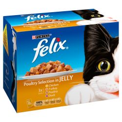 FELIX Adult Cat Poultry Selection 12 pack