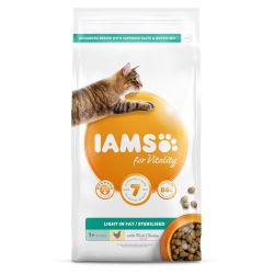 IAMS for Vitality Light in fat Sterilised Cat Food with Fresh chicken 2kg